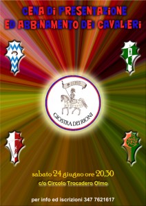 Locandina Cena cavalieri - RIDOTTO