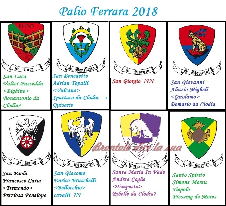 PALIO FERRARA 2018 TIMBRATO