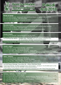 Programma Palio 2018