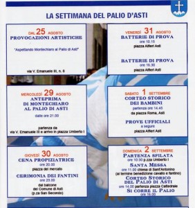 programma palio
