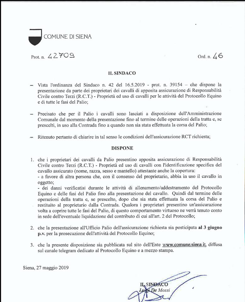 ASSICURAZIONE CAVALLI