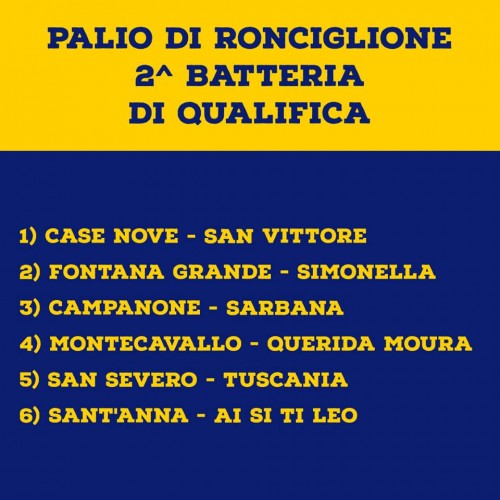 palio ronciglione 2019 2° batteria